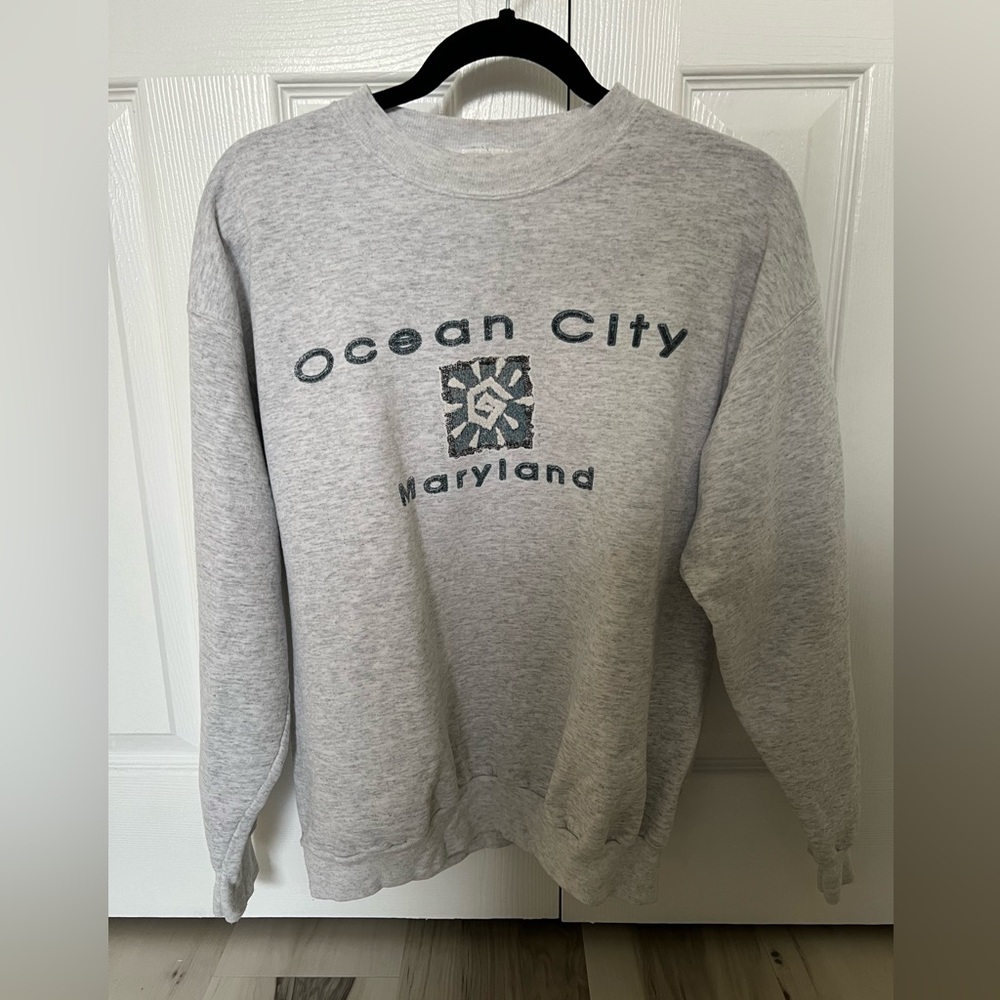 HANES ocean city crewneck